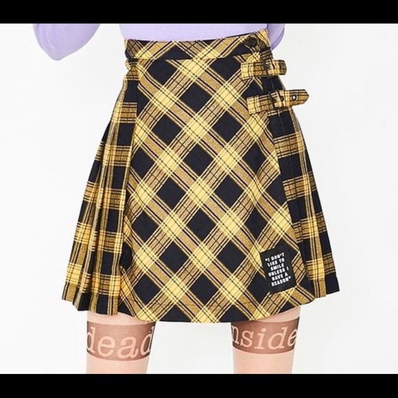 Dolls Kill Lazy Oaf x Daria plaid skirt - Picture 1 of 3